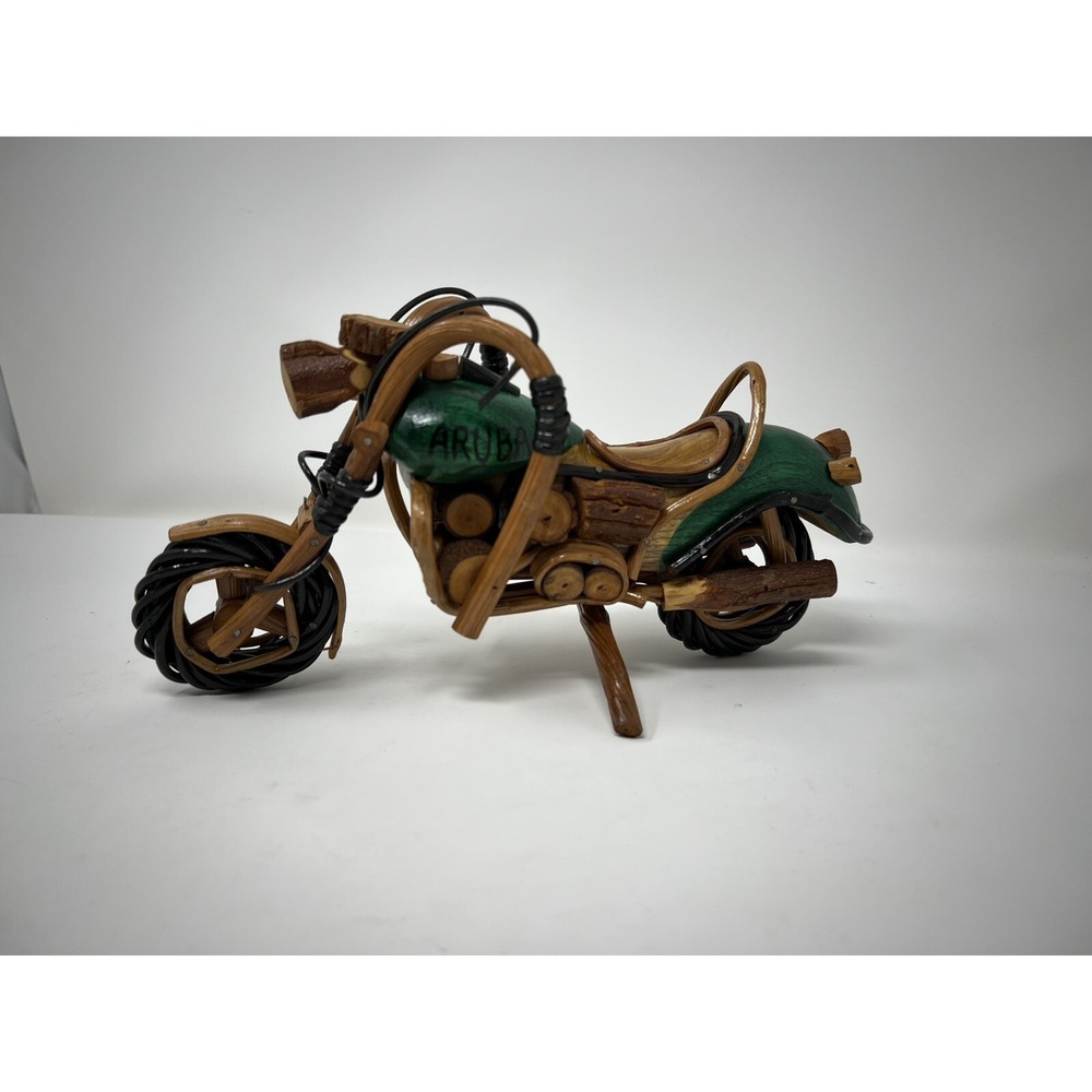 Wooden Motocycle Harley Davidson Model Handmade Home Decorative Gift - Picture 3 of 11